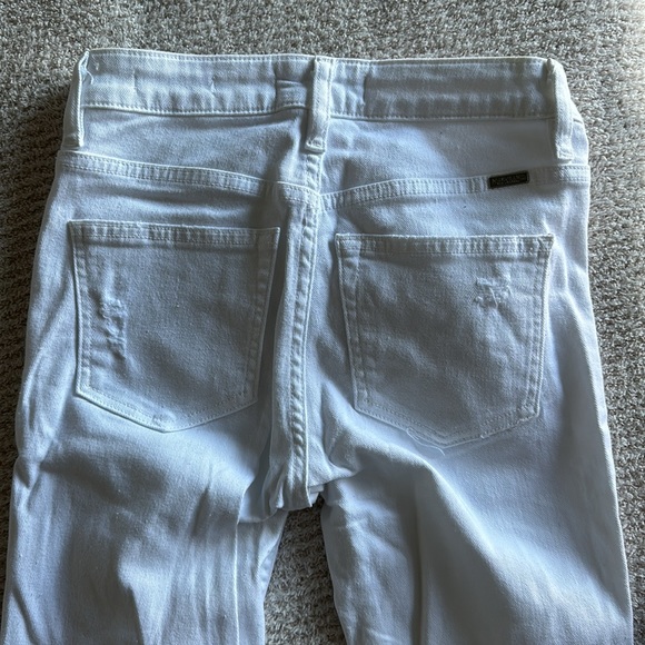 Marciano Mid Rise Skinny White Distressed Jeans - Picture 2 of 2